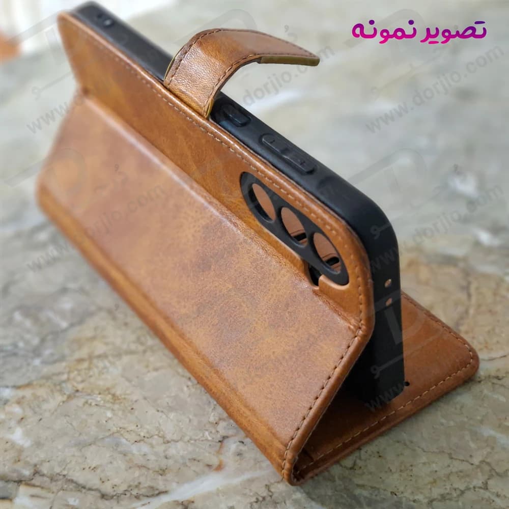 فلیپ کاور چرمی با درب مگنتی Xiaomi Redmi 14C — تصویر ۴
