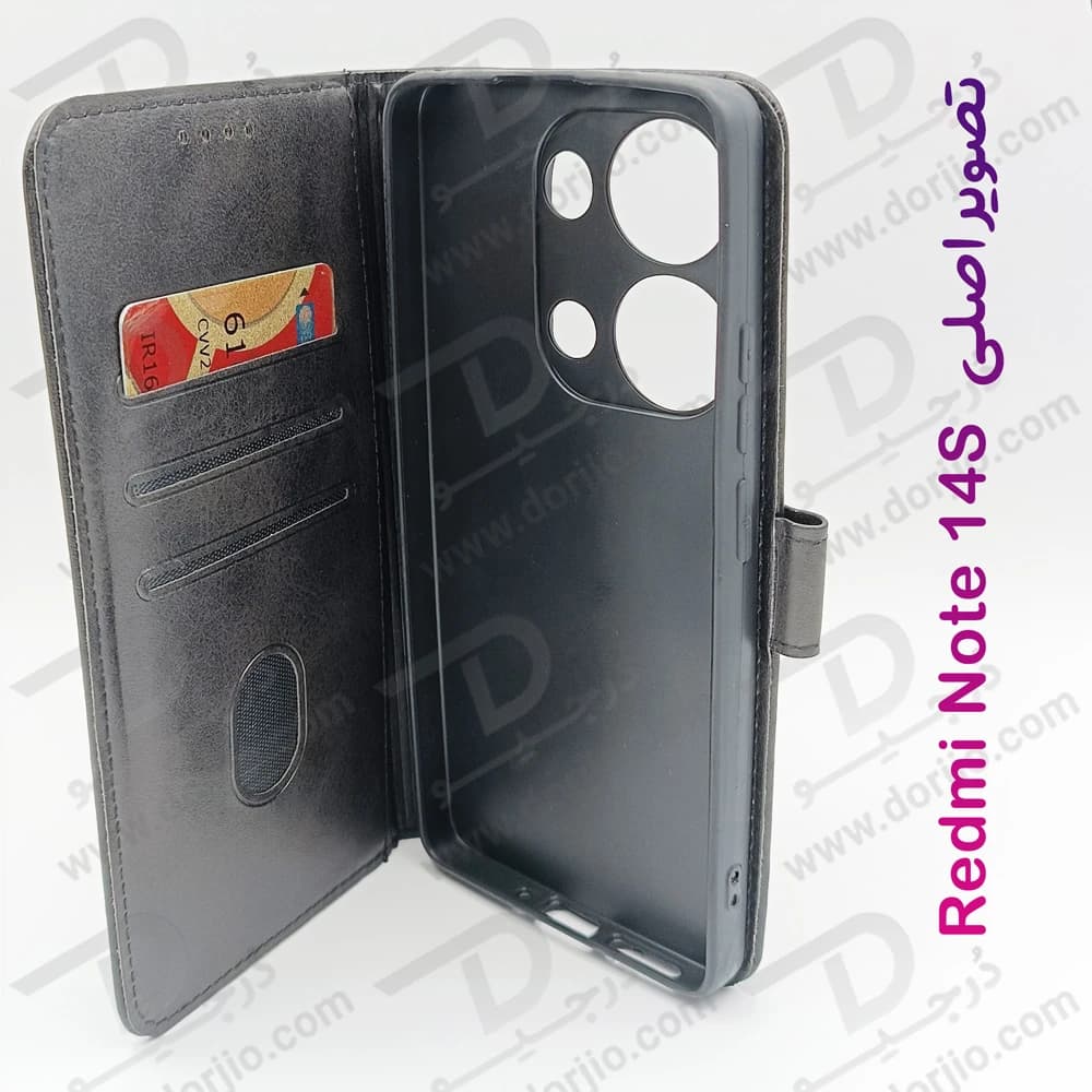 فلیپ کاور چرمی با درب مگنتی Xiaomi Redmi Note 14S — تصویر ۸