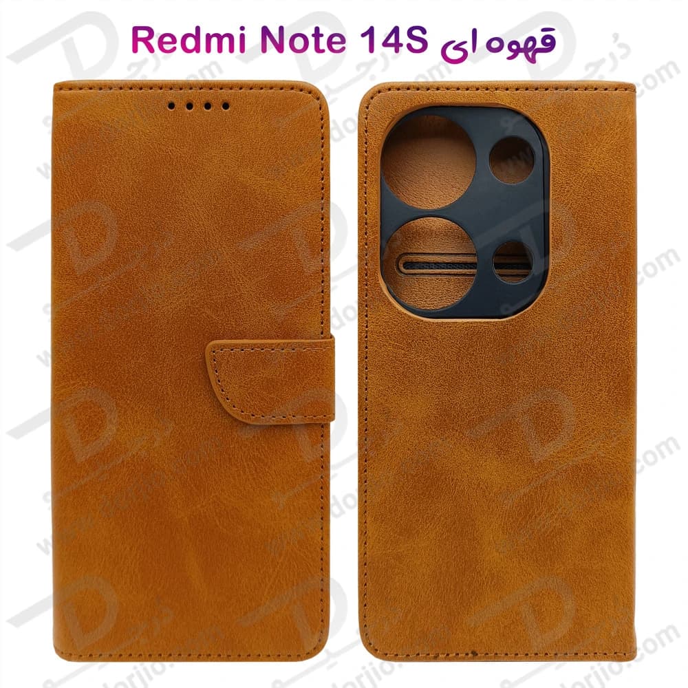 فلیپ کاور چرمی با درب مگنتی Xiaomi Redmi Note 14S — تصویر ۶