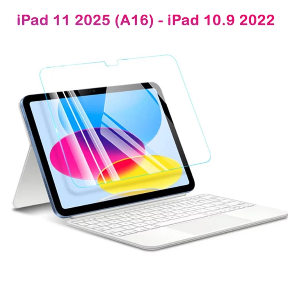 گلس شیشه ای شفاف تبلت iPad 11 2025 ( A16 ) — تصویر ۳