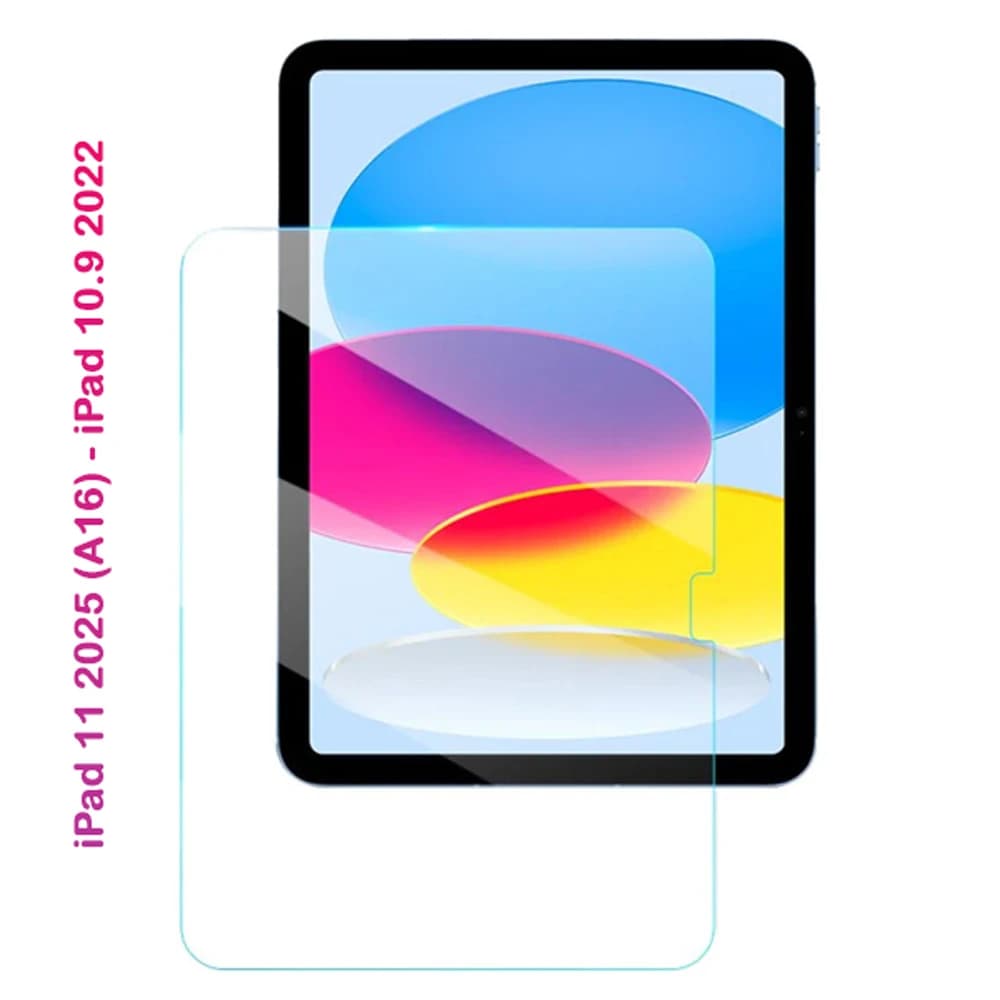 گلس شیشه ای شفاف تبلت iPad 11 2025 ( A16 ) — تصویر ۷