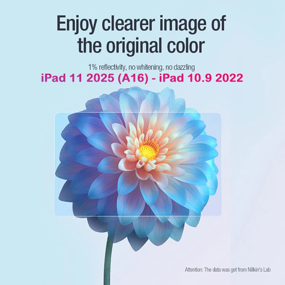 برچسب صفحه نمایش تبلت iPad 11 2025 ( A16 ) مارک نیلکین مدل Pure Series AR Film — تصویر ۸