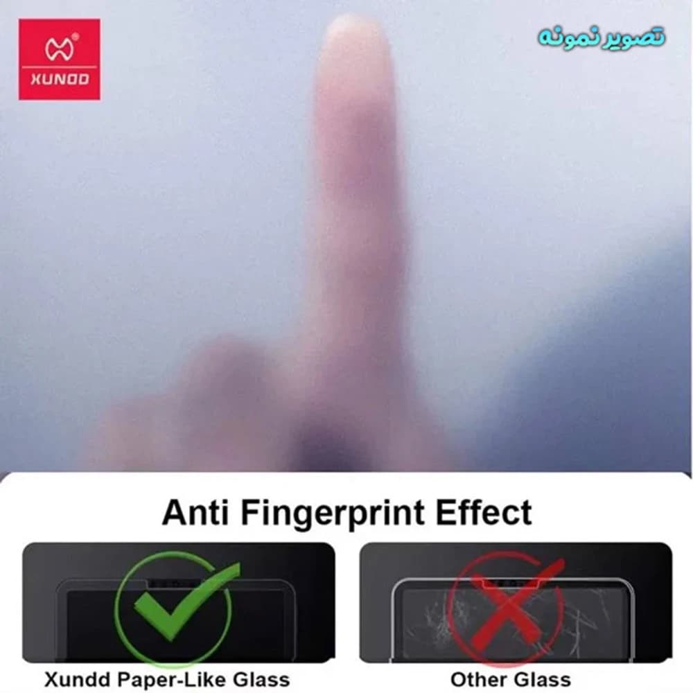 برچسب شفاف صفحه نمایش تبلت iPad 11 2025 ( A16 ) مارک XUNDD مدل Paper Like Film — تصویر ۸