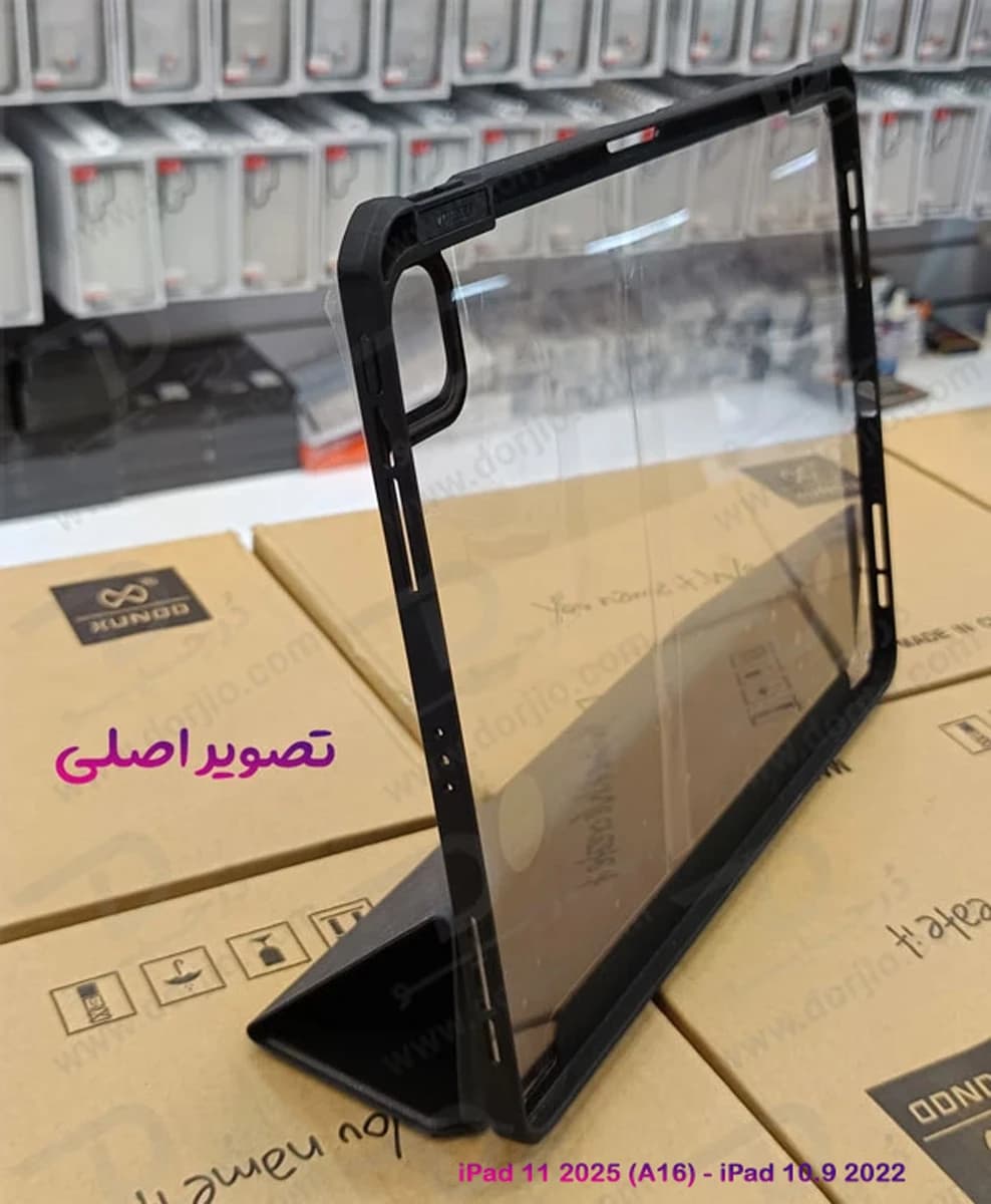 فلیپ کاور پشت شفاف ضد ضربه تبلت iPad 11 2025 ( A16 ) مارک XUNDD سری Beatle Dream — تصویر ۶