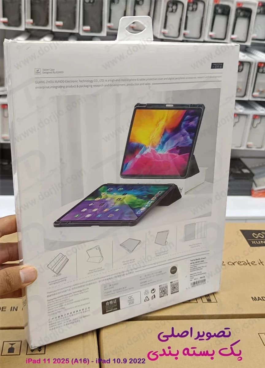 فلیپ کاور پشت شفاف ضد ضربه تبلت iPad 11 2025 ( A16 ) مارک XUNDD سری Beatle Dream — تصویر ۸