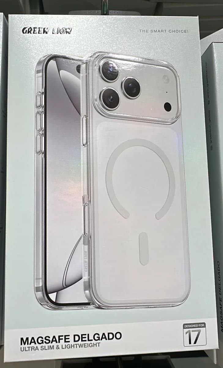 قاب مگ سیف Delgado تمام شفاف iPhone 17 مارک Green Lion — تصویر ۳