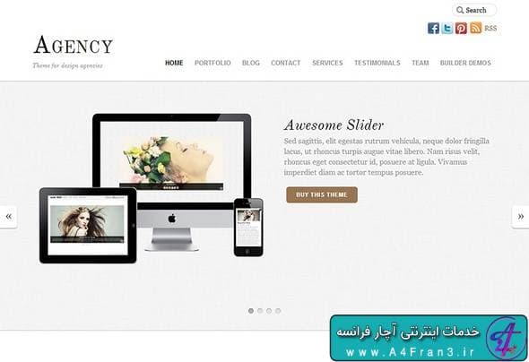 دانلود قالب وردپرس Agency