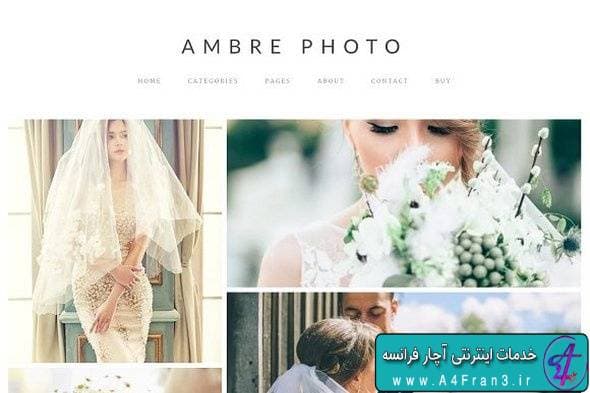 دانلود قالب وردپرس گالری عکس Ambre Photo