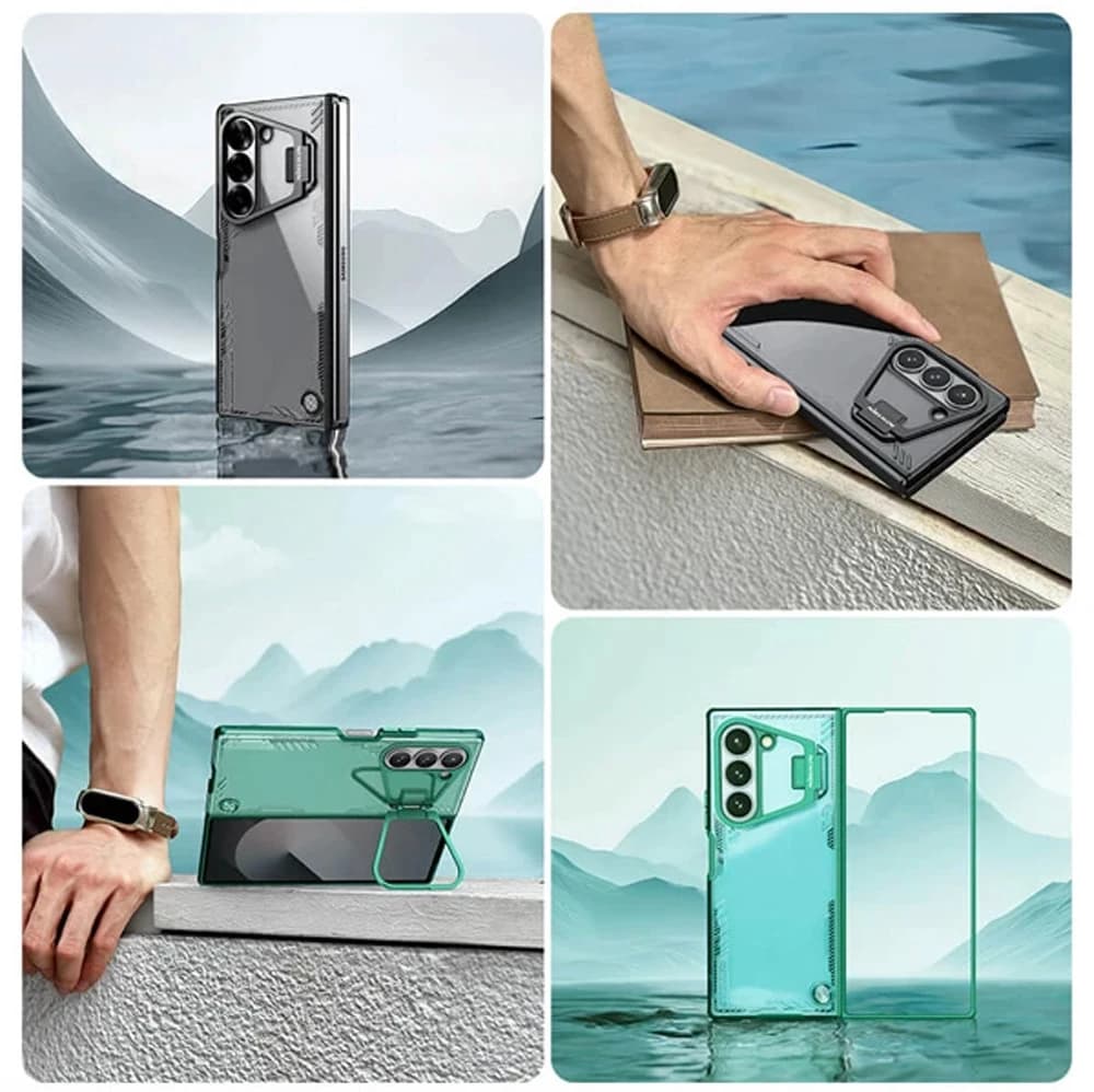 قاب کریستالی استند دار Samsung Galaxy Z Fold 7 مارک نیلکین مدل Iceblade Fold — تصویر ۶