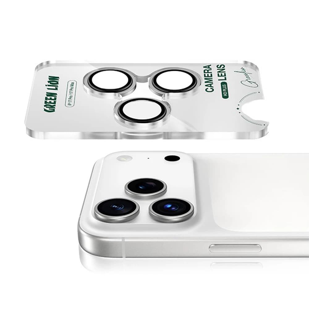 محافظ لنز دوربین رینگی iPhone 17 مارک Green Lion مدل HD Plus Camera — تصویر ۴