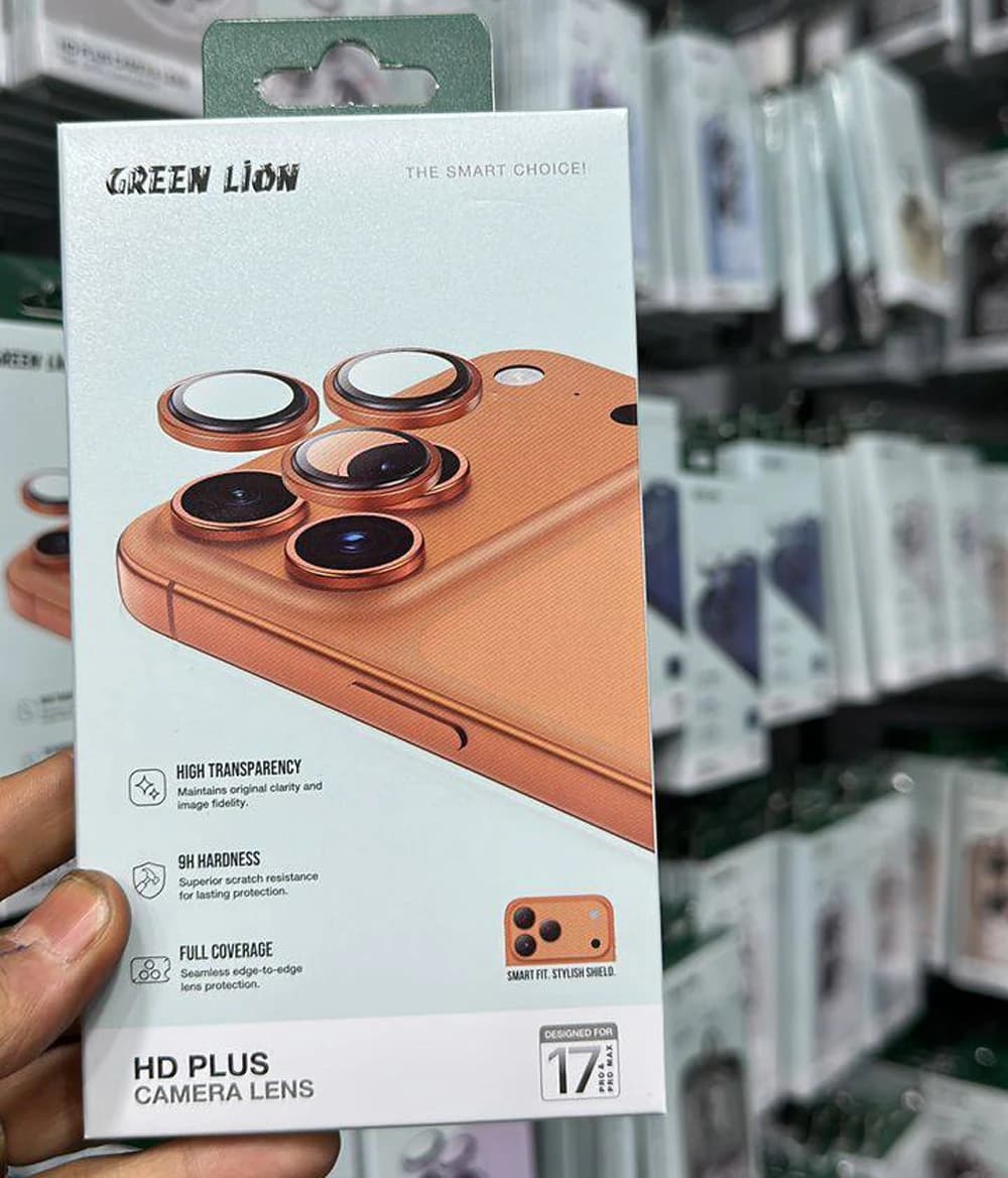 محافظ لنز دوربین رینگی iPhone 17 مارک Green Lion مدل HD Plus Camera — تصویر ۳