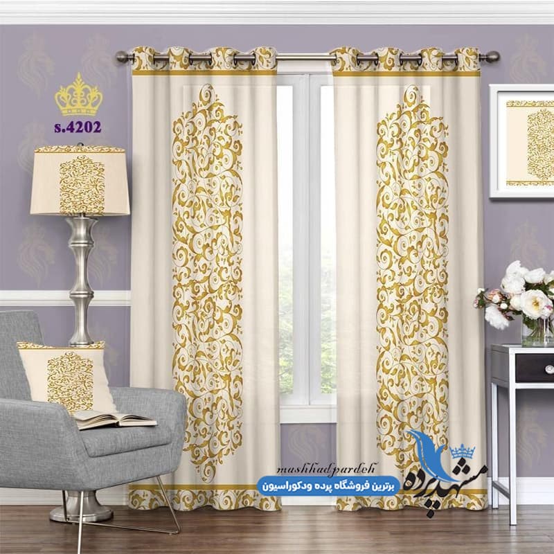 پرده پانچ اسلیمی کد S4202