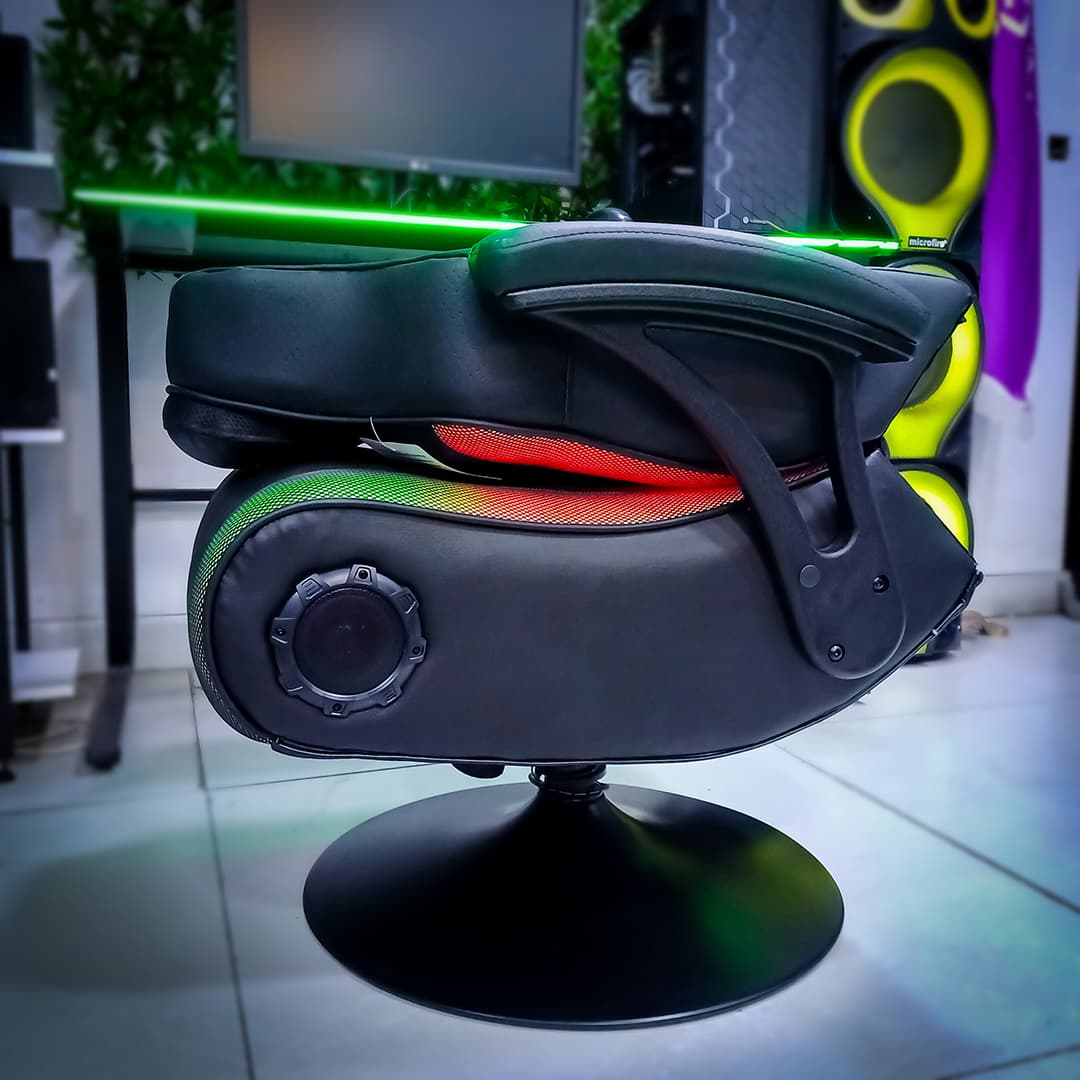 صندلی گیمینگ ایکس راکر مانسون X-Rocker Monsoon RGB 4.1 (اپن باکس) — تصویر ۷