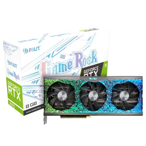 کارت گرافیک استوک پلیت GeForce RTX 3070 GameRock OC ظرفیت 8 گیگابایت