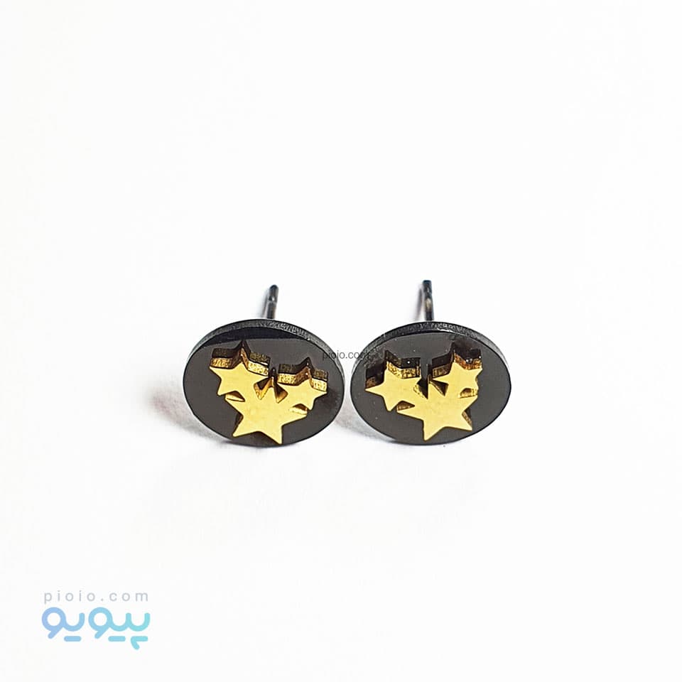 نیم ست گوشواره و گردنبند طرح ستاره — تصویر ۴