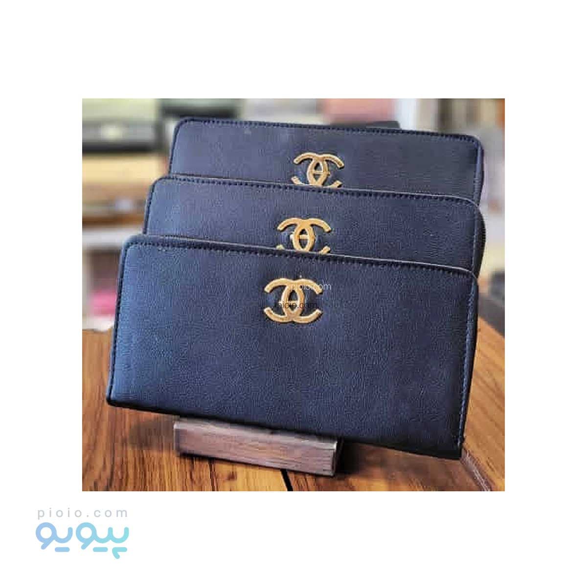 کیف پول زنانه ساده طرح برند chnnel