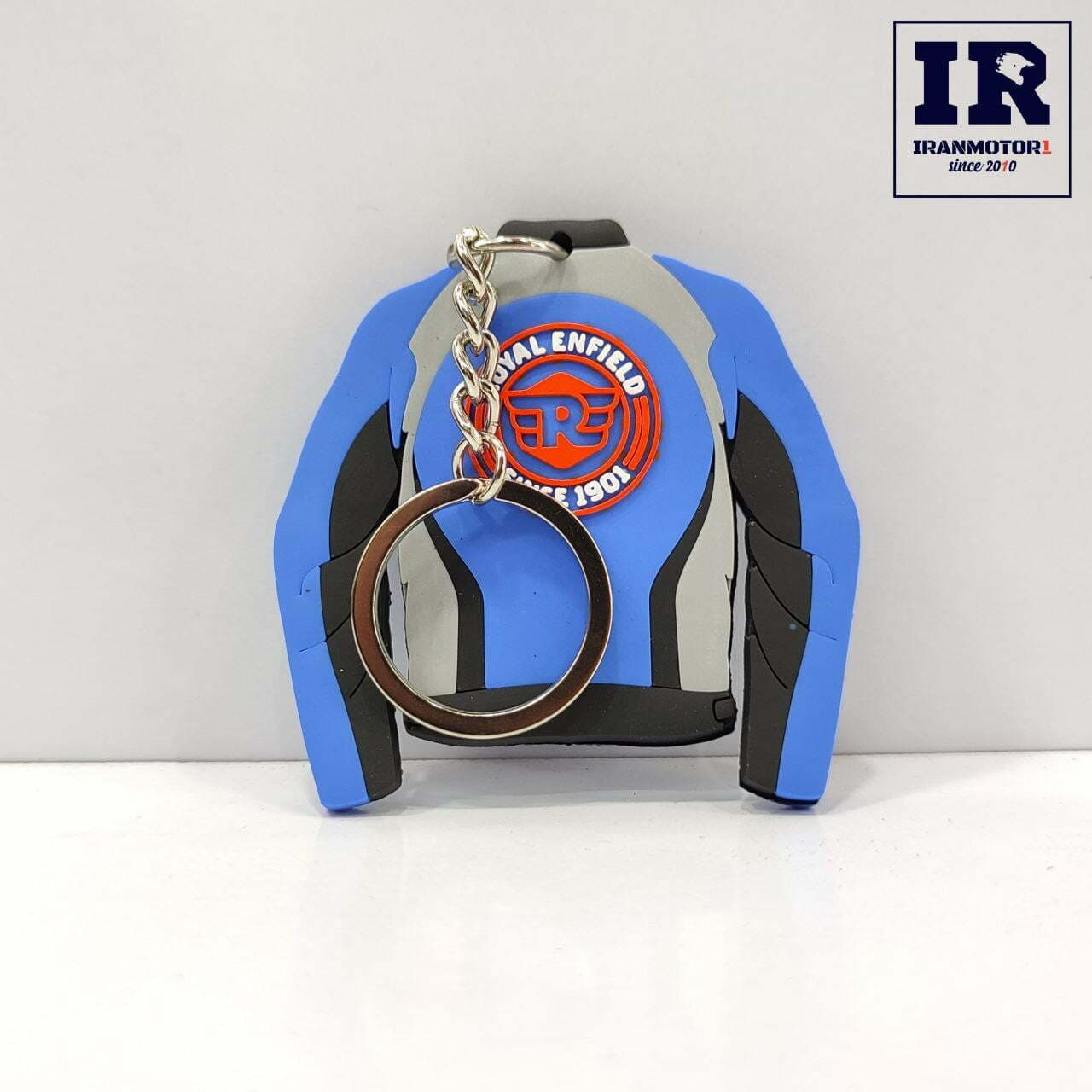 جاسوییچی موتور سیکلت طرح کاپشن ROYAL آبی مشکی