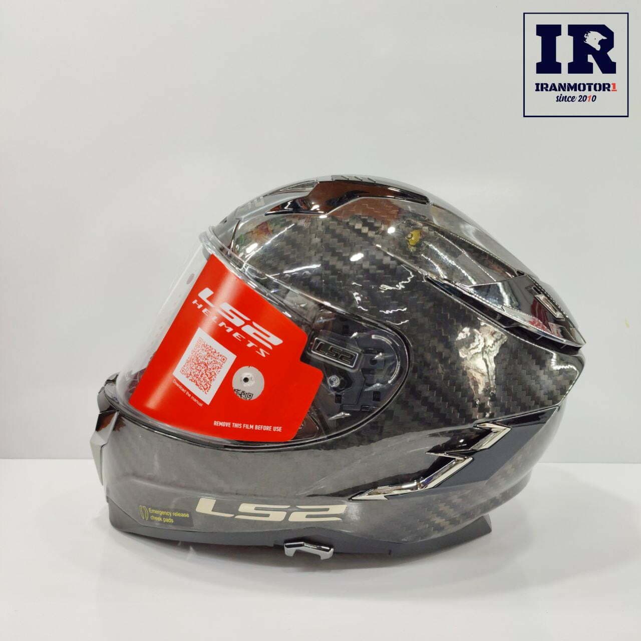 کلاه کاسکت فک ثابت کربن اصلی ال اس تو LS2 FF327 CHALLENGER carbon