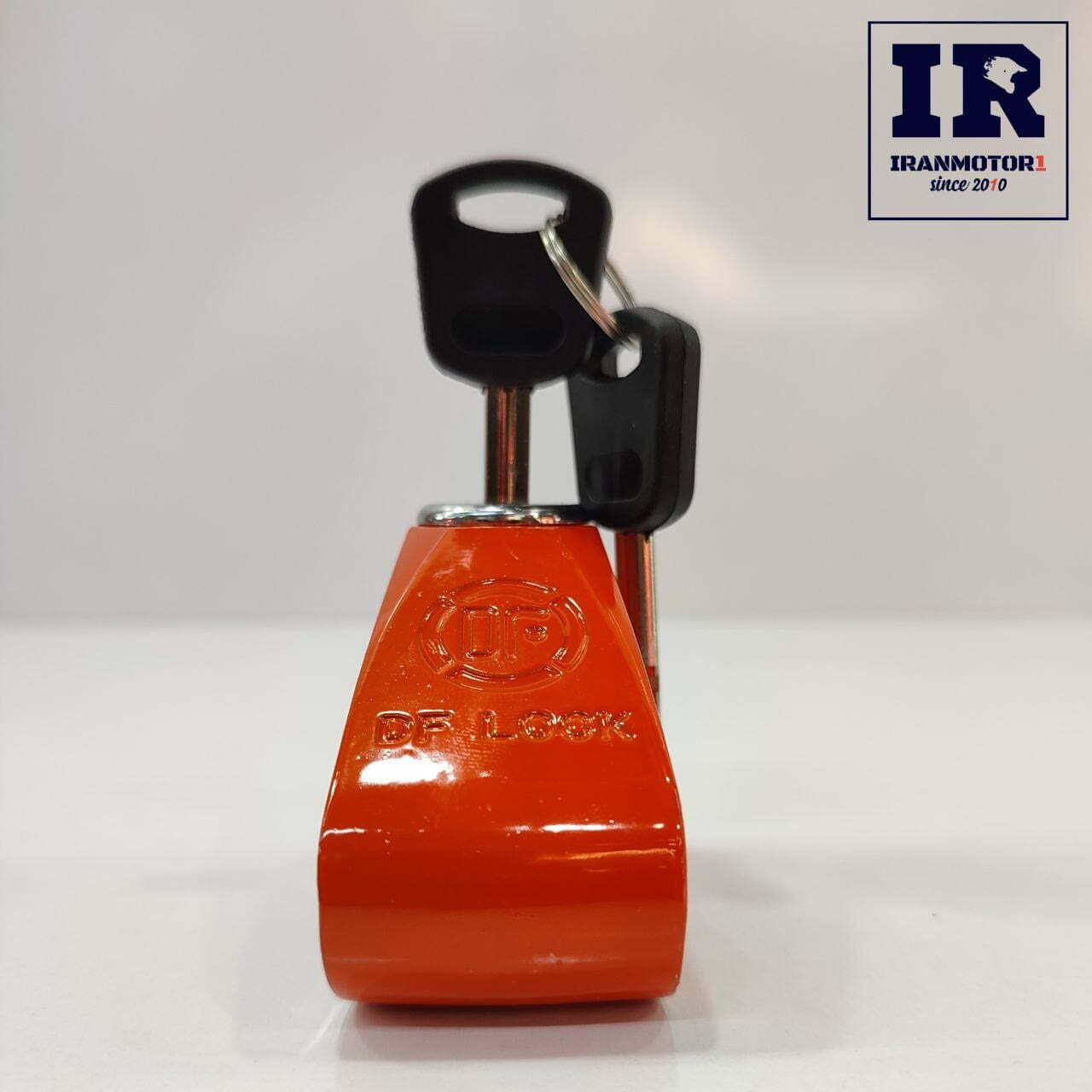 قفل دیسک ضد برش موتور سیکلت moto lock قرمز — تصویر ۲
