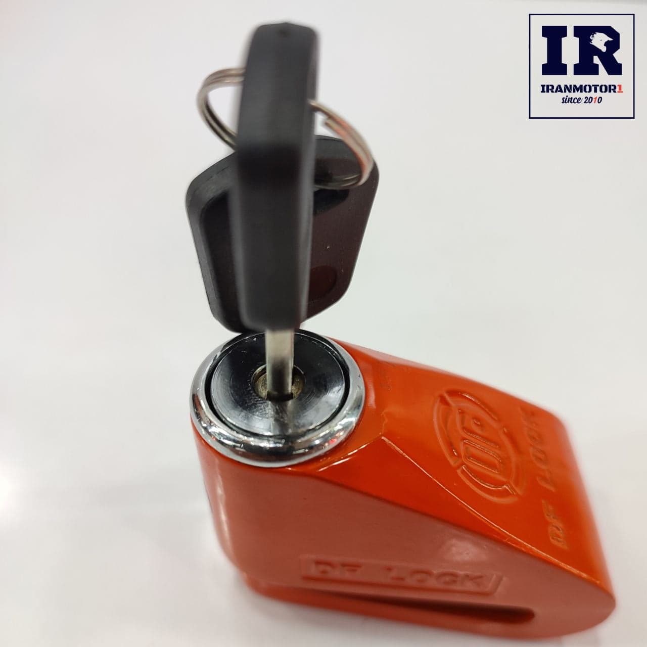 قفل دیسک ضد برش موتور سیکلت moto lock قرمز — تصویر ۳