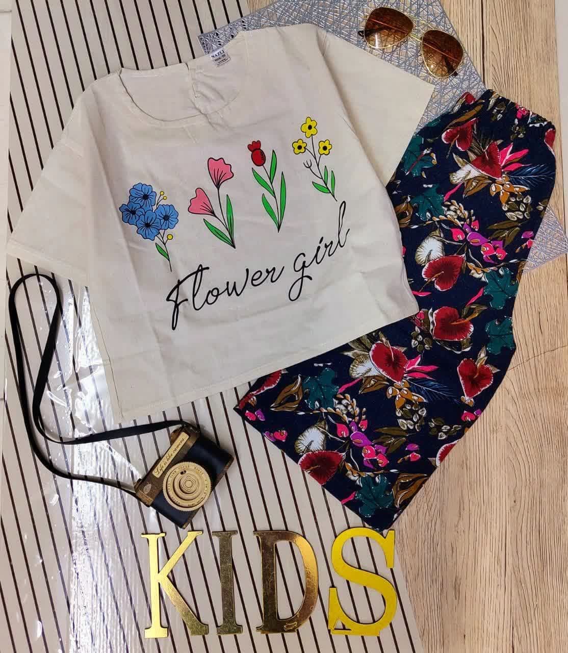 کراپ و شلوار flower girl