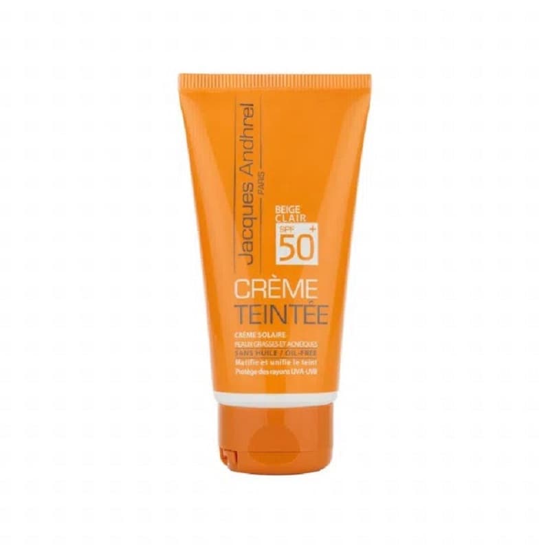 کرم ضد آفتاب پوست چرب ژاک آندرل مدل بژ طبیعی حجم 50mL