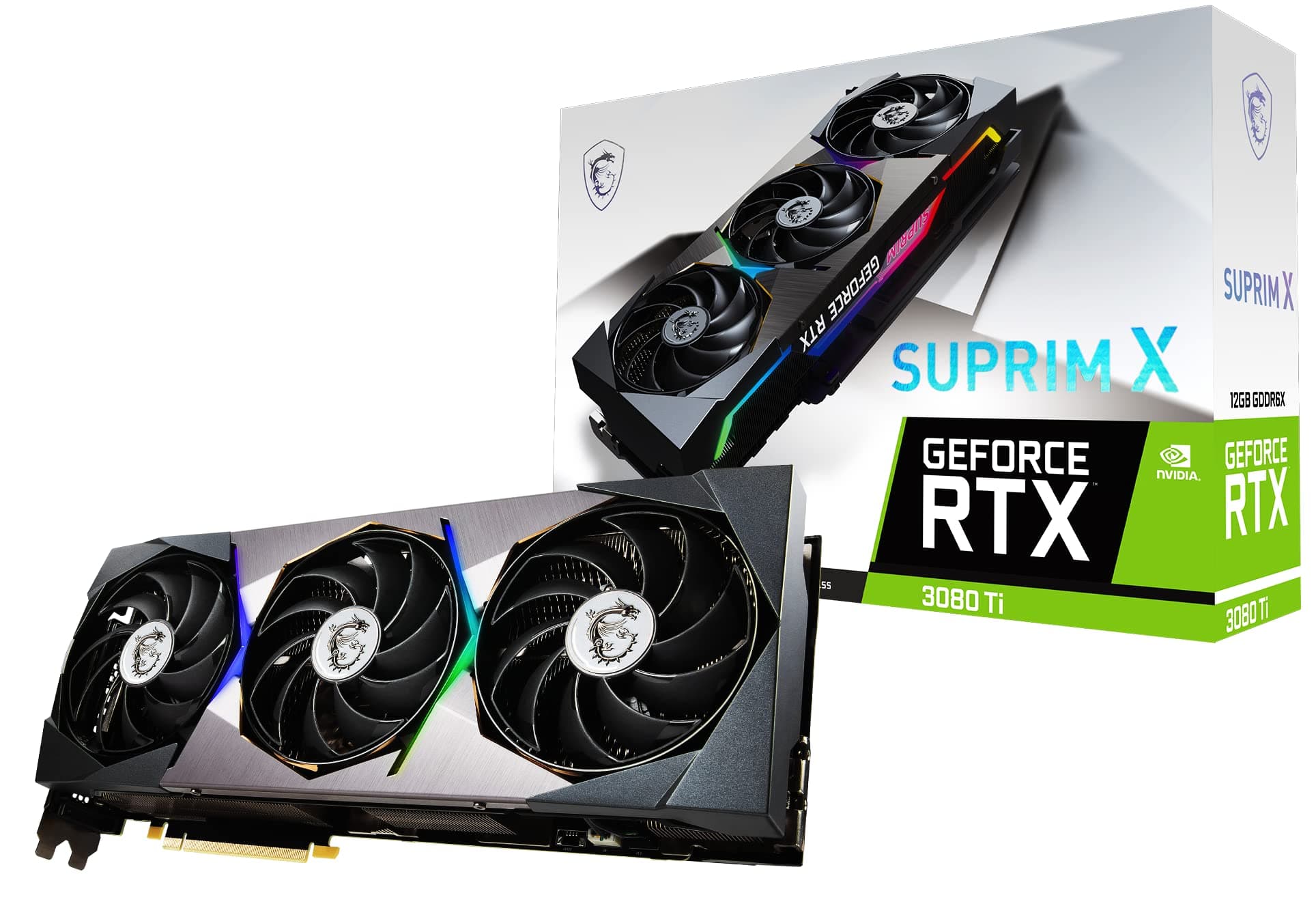 کارت گرافیک استوک ام اس ای GeForce RTX 3080 Ti SUPRIM ظرفیت 12 گیگابایت