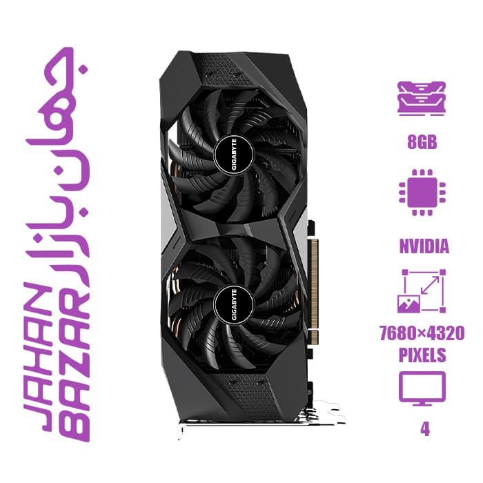 کارت گرافیک استوک گیگابایت GeForce RTX 2060 SUPER ظرفیت 8 گیگابایت با کارتن