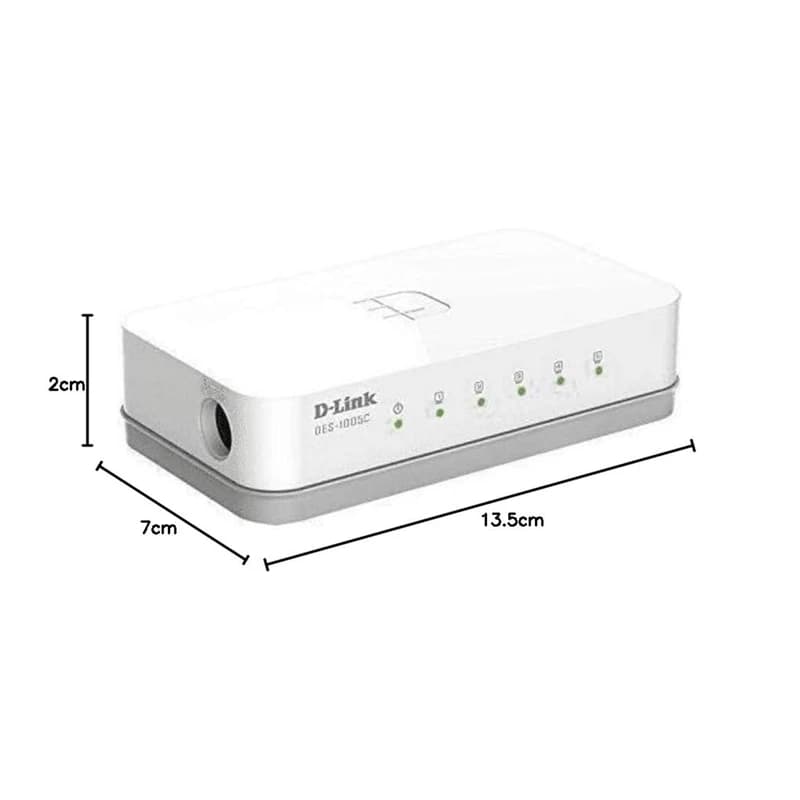 هاب شبکه Switch D-link 5 PORT 1005C 100Mbps — تصویر ۳