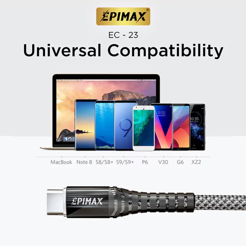 کابل شارژ دو سر تایپ سی EPIMAX EC-23 — تصویر ۴
