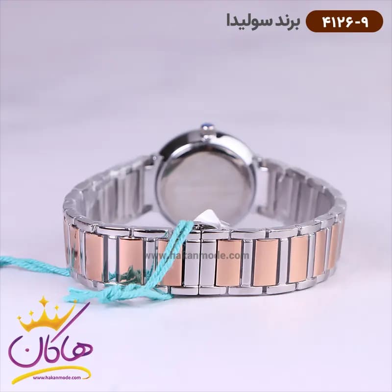 ساعت مچی سولیدا زنانه استیل صفحه سفید 4126/9 — تصویر ۳
