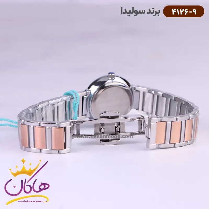 ساعت مچی سولیدا زنانه استیل صفحه سفید 4126/9 — تصویر ۲