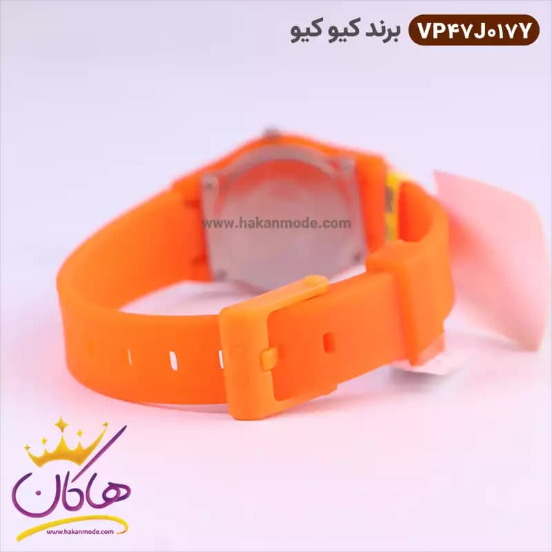 ساعت کیو اند کیو اسپرت سیلیکونی تمام نارنجی vp47j01vy — تصویر ۳