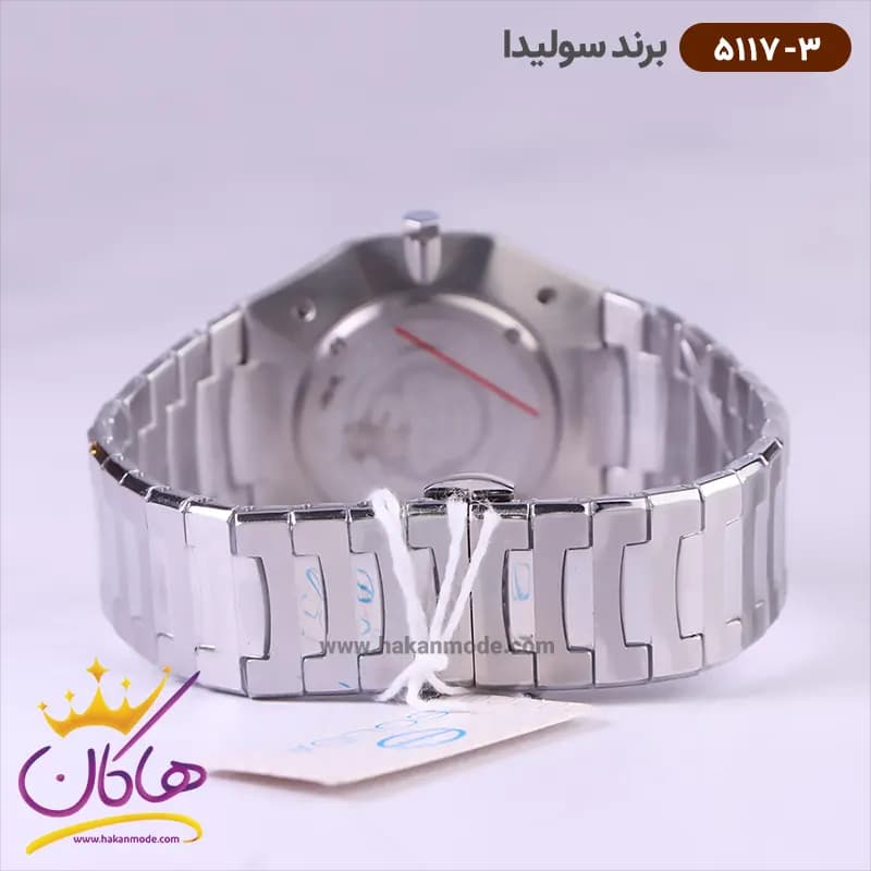 ساعت سولیدا مردانه فلزی نقره ای صفحه طوسی 5117/3 — تصویر ۳