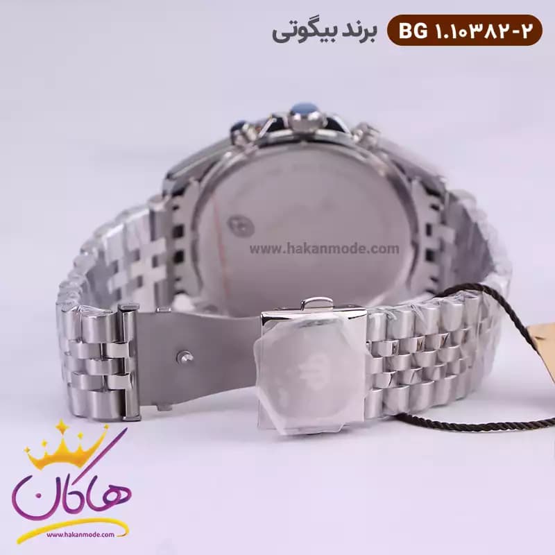 ساعت بیگوتی مردانه فلزی نقره ای فول تایم کد BG.1.10382-2 — تصویر ۳