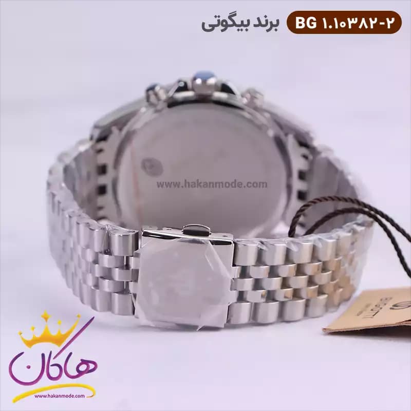 ساعت بیگوتی مردانه فلزی نقره ای فول تایم کد BG.1.10382-2 — تصویر ۴