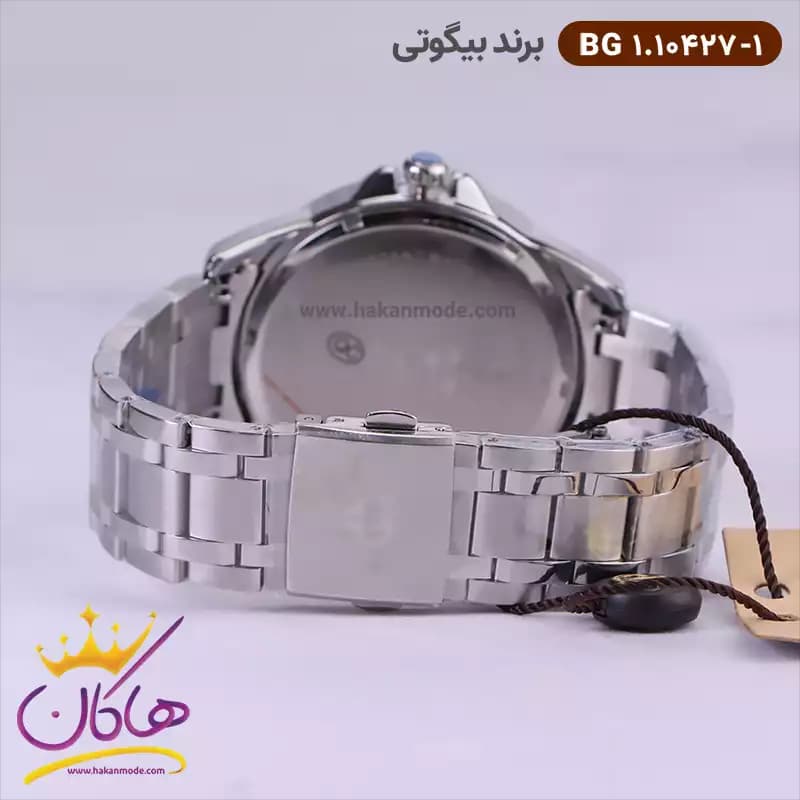 ساعت مچی بیگوتی مردانه فلزی نقره ای فول تایم کد BG.1.10427-1 — تصویر ۴