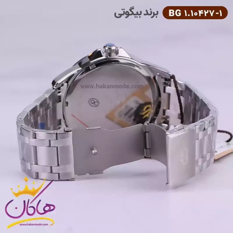 ساعت مچی بیگوتی مردانه فلزی نقره ای فول تایم کد BG.1.10427-1 — تصویر ۳