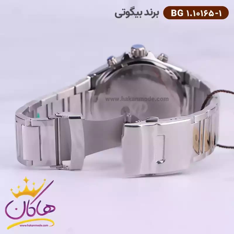 ساعت مچی بیگوتی مردانه فلزی نقره ای سه موتوره کد BG.1.10165-1 — تصویر ۳