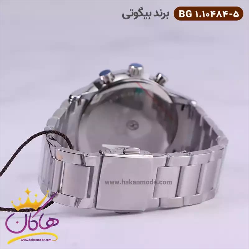 ساعت مچی بیگوتی مردانه استیل نقره ای فول تایم کد BG.1.10484-5 — تصویر ۴