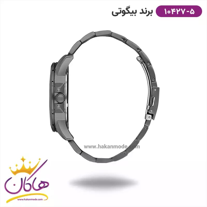 ساعت بیگوتی مردانه فلزی فول تایم مشکی کد 10427/5 — تصویر ۲
