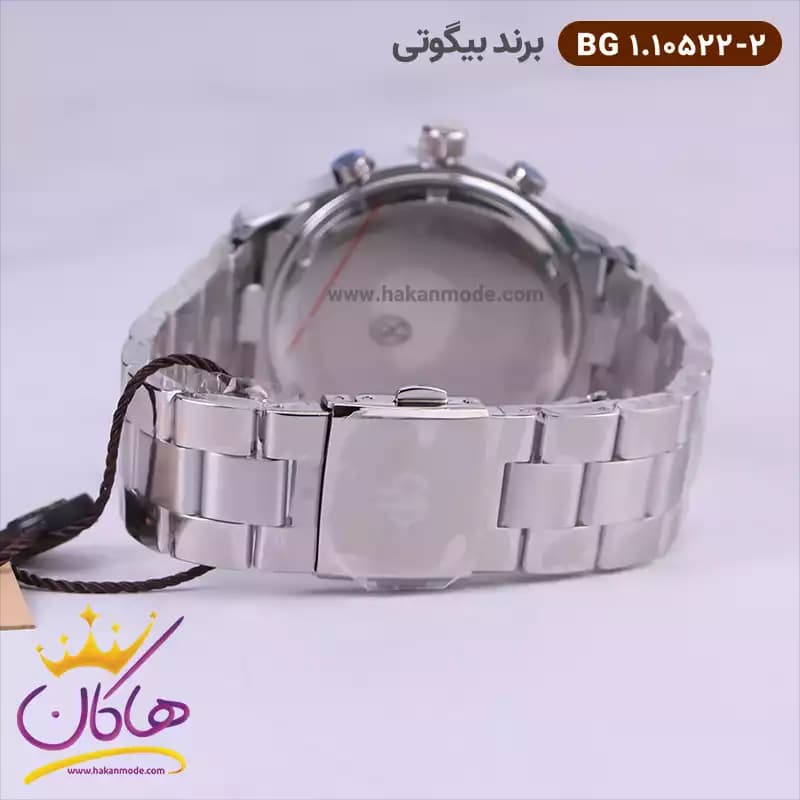 ساعت مچی بیگوتی مردانه فلزی صفحه سورمه ای کد BG.1.10522-2 — تصویر ۴