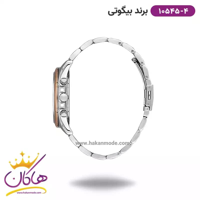 ساعت مچی بیگوتی مردانه فلزی صفحه خاکستری کد BG.1.10545-4 — تصویر ۲