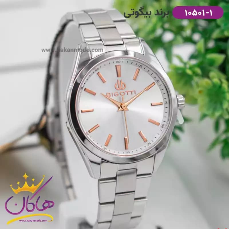 ساعت مچی بیگوتی زنانه فلزی نقره ای کد BG.1.10501-1 — تصویر ۲