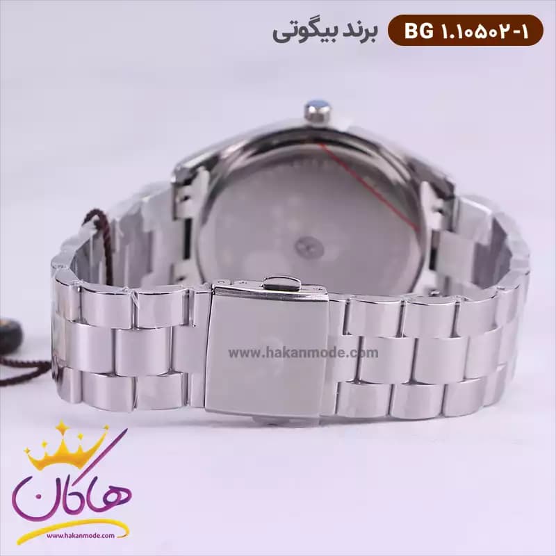 ساعت مچی بیگوتی مردانه فلزی صفحه نقره ای کد BG.1.10502-1 — تصویر ۴