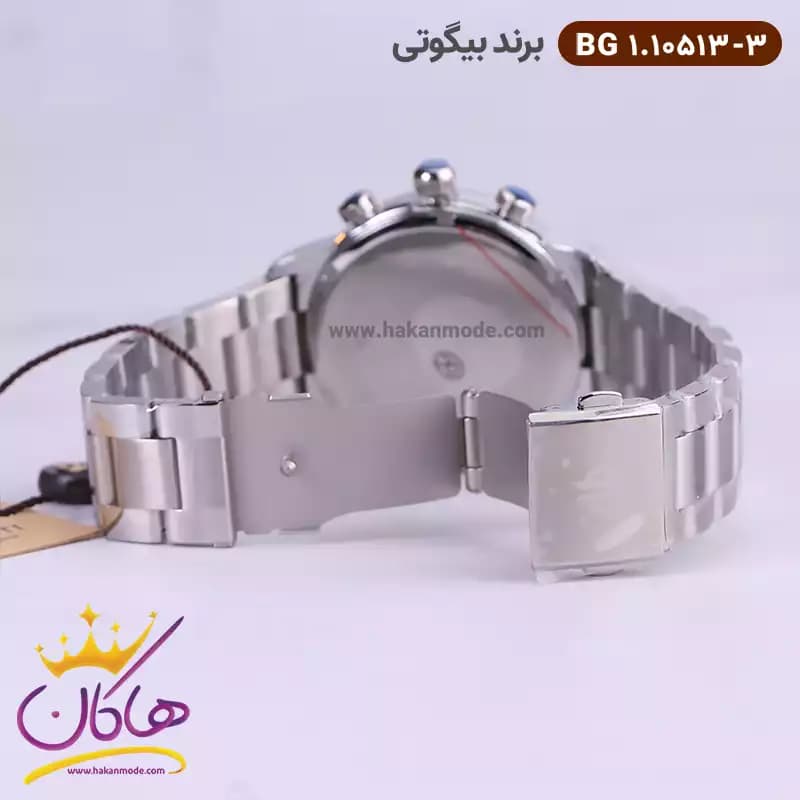 ساعت بیگوتی مردانه فلزی فول تایم نقره ای کد BG.1.10513-3 — تصویر ۳