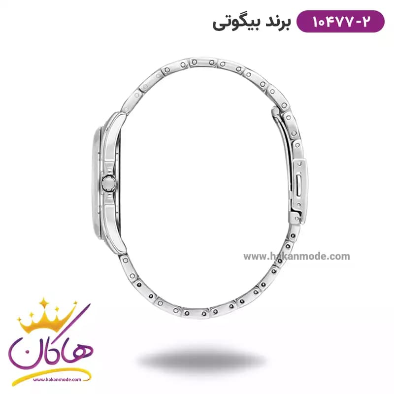 ساعت مچی بیگوتی زنانه فلزی صفحه مشکی کد BG.1.10477-2 — تصویر ۲
