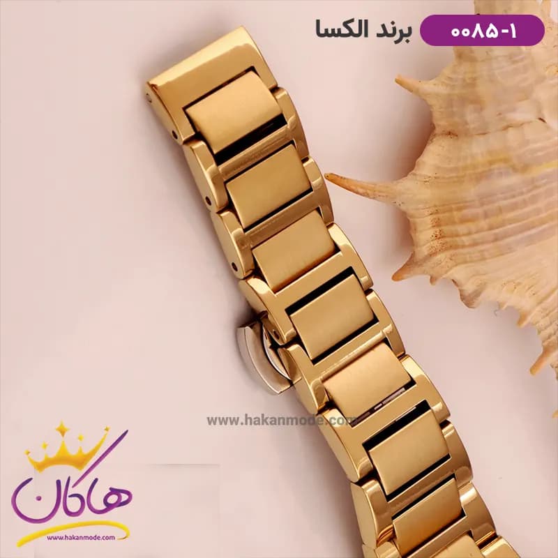 ساعت الکسا زنانه فلزی صفحه هندسی کد 0085/1 — تصویر ۳