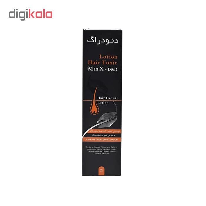 لوسیون ضد ریزش مو دئودراگ مدل MinX حجم ۶۰ میلی لیتر — تصویر ۳