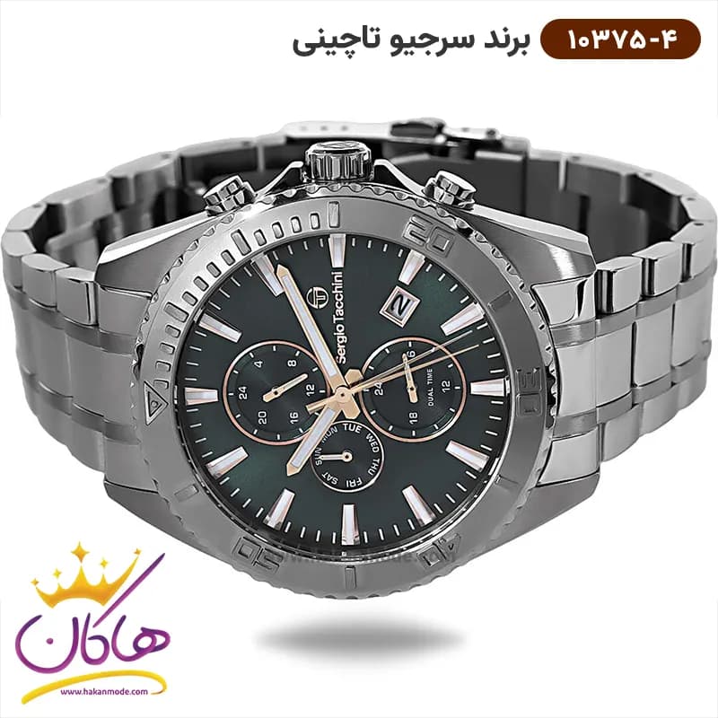 ساعت مچی سرجیو تاچینی مردانه استیل نقره ای کد 10375/4 — تصویر ۲